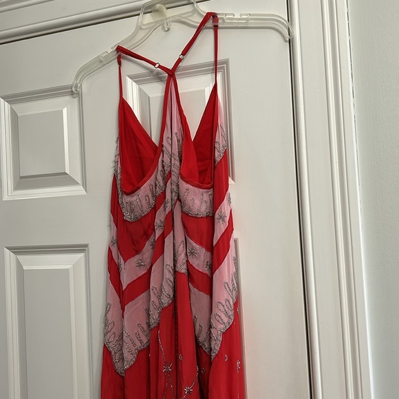 NWOT Free People VERO ALFIE Matisse Beaded Maxi Dress Size Medium Z191-14 - Picture 10 of 11